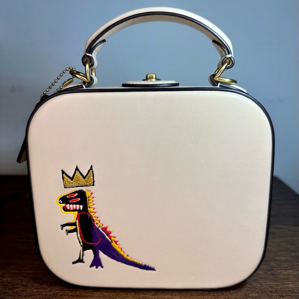 S⭕️LD‼️Coach X Jean Michel Basquiat Square Bag in Ivory - Picture 2 of 12